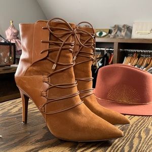 Nine West suede ankle booties